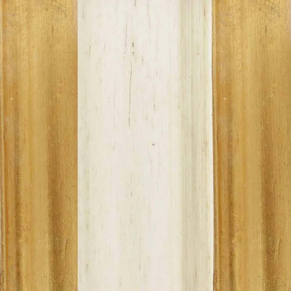 Espejo de pared en madera de plata, marfil y oro hecho en Italia Vittorio viadurini