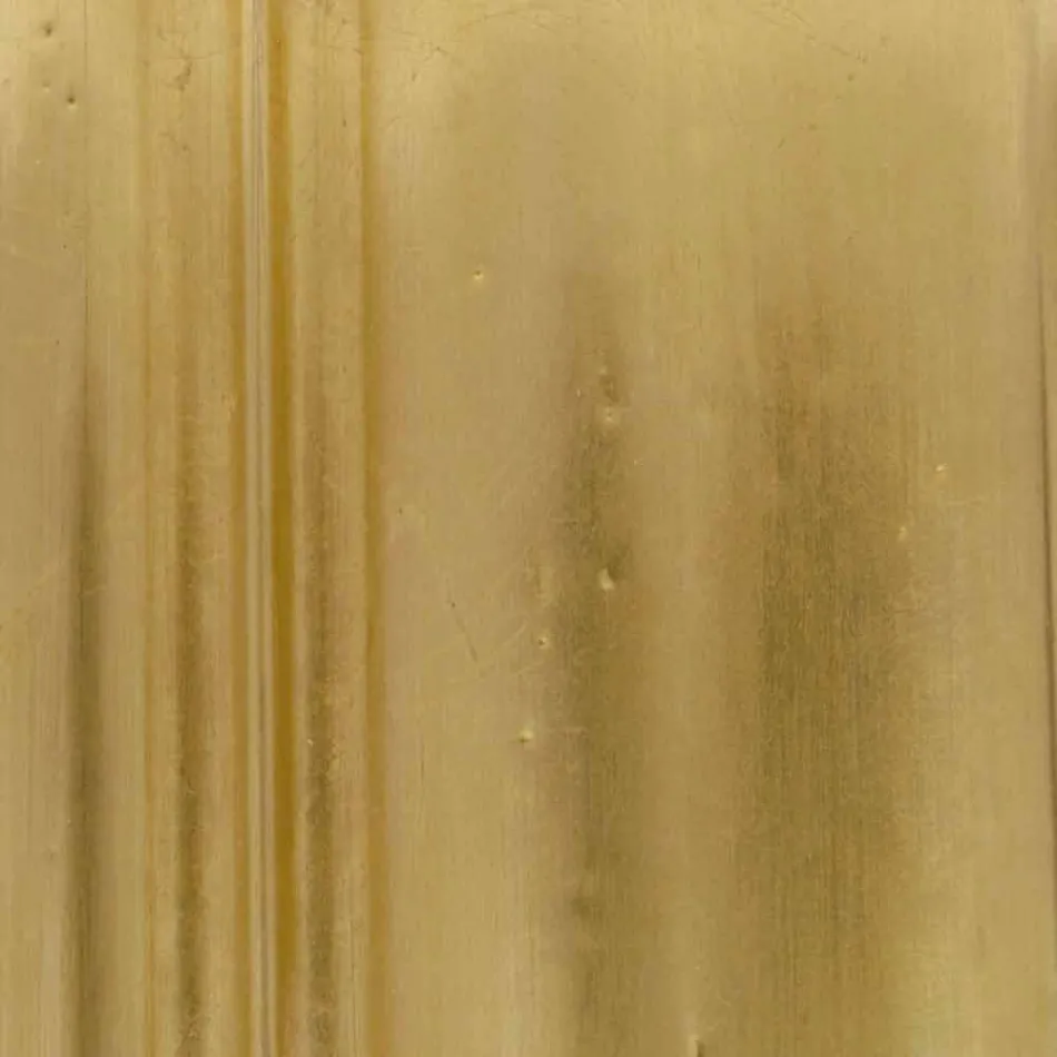 Espejo de pared de plata, hecho a mano en madera de oro hecho en Italia Alessandro viadurini