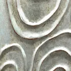 Espejo de pared en oro, blanco y plata de madera Eugenio hecho en Italia viadurini