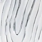 Espejo de pared en oro, blanco y plata de madera Eugenio hecho en Italia viadurini