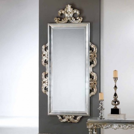 Espejo de pared de diseño de Guy, 118x240 cm, fabricado en Italia viadurini