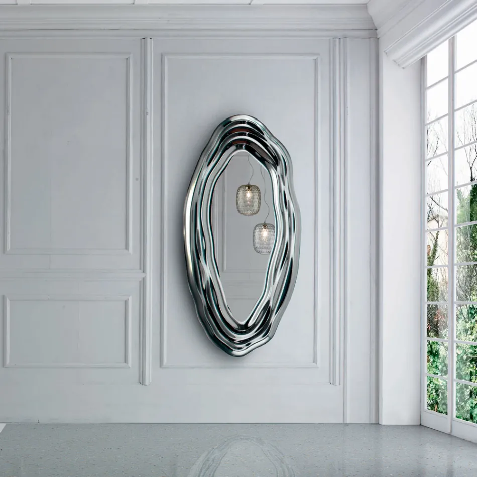 Espejo de pared de cristal Espejo Made in Italy - Pescara viadurini