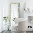 Espejo de pared en plexiglás dorado, plateado o bronce con marco - Néctar viadurini