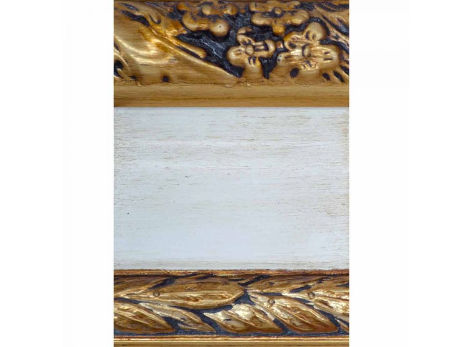 Moderno espejo de pared en madera de abeto hecho en Italia Armando viadurini