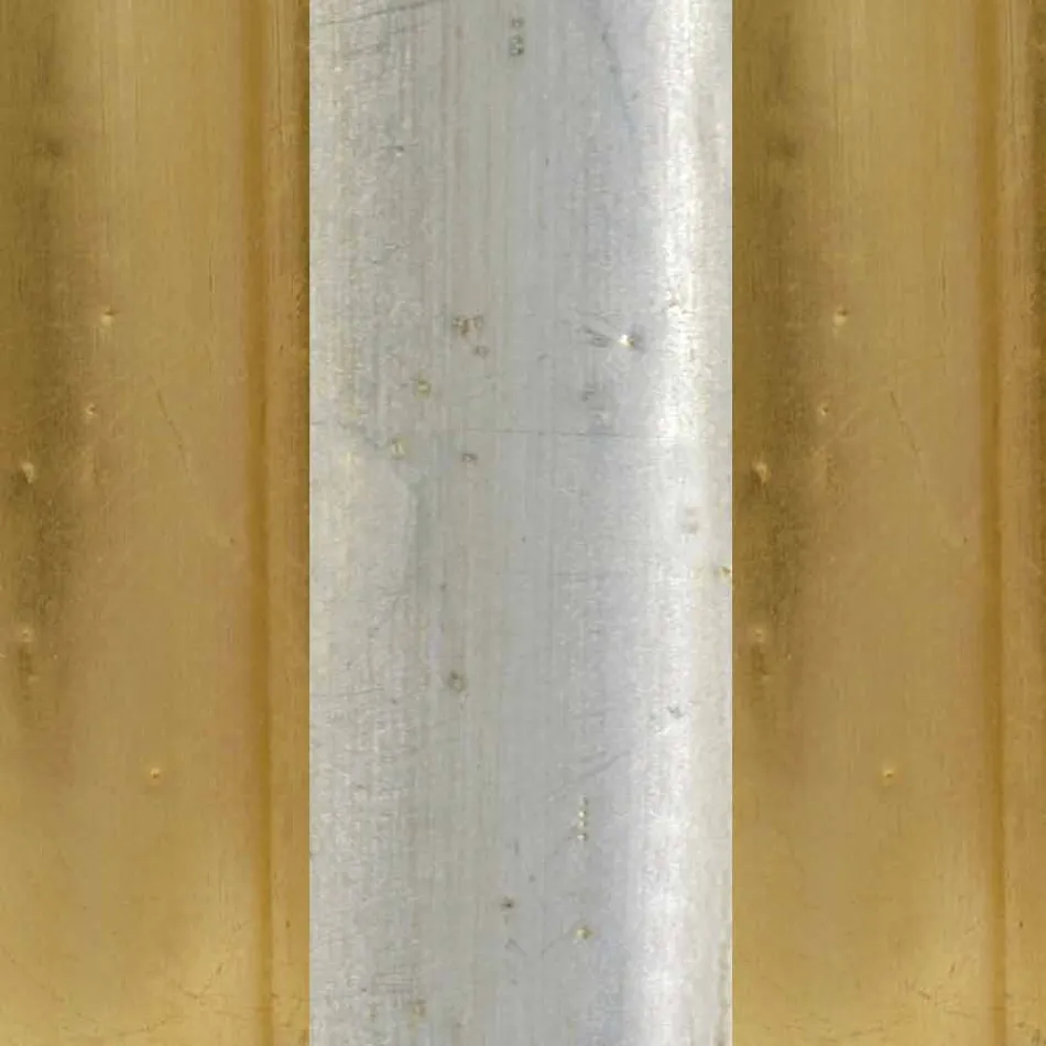 Espejo de pie de madera de abeto con pedestal hecho en Italia Jonni viadurini