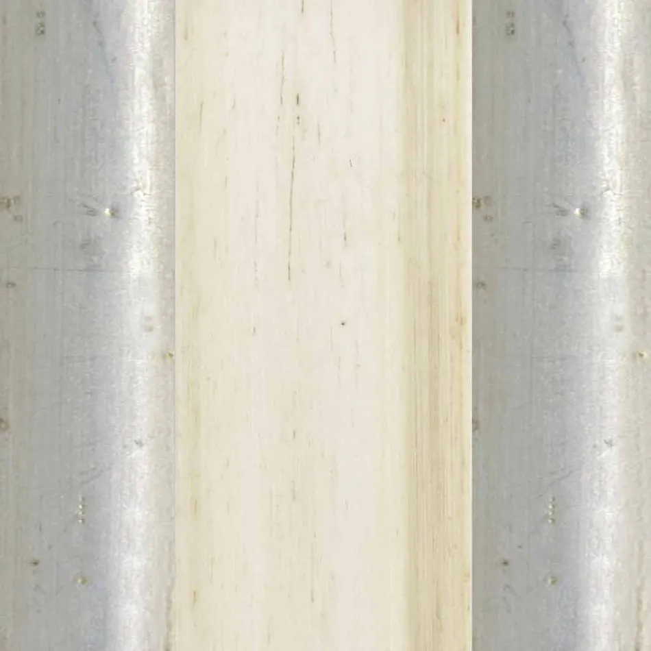 Espejo de pie de madera de abeto con pedestal hecho en Italia Jonni viadurini