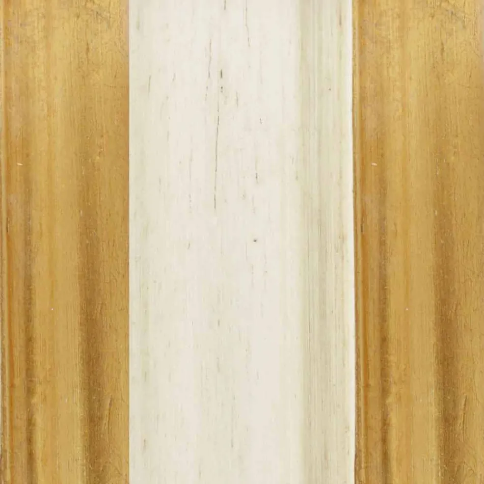 Espejo de pie de madera de abeto con pedestal hecho en Italia Jonni viadurini