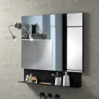 Espejo de alambre pulido con marco revestido Made in Italy - Want viadurini