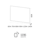 Espejo de alambre pulido con marco revestido Made in Italy - Want viadurini