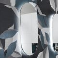 Espejo de alambre pulido de forma irregular retroiluminado Made in Italy - Estudio