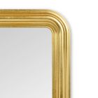 Espejo de madera decorado a mano en pan de oro Made in Italy - Navona viadurini