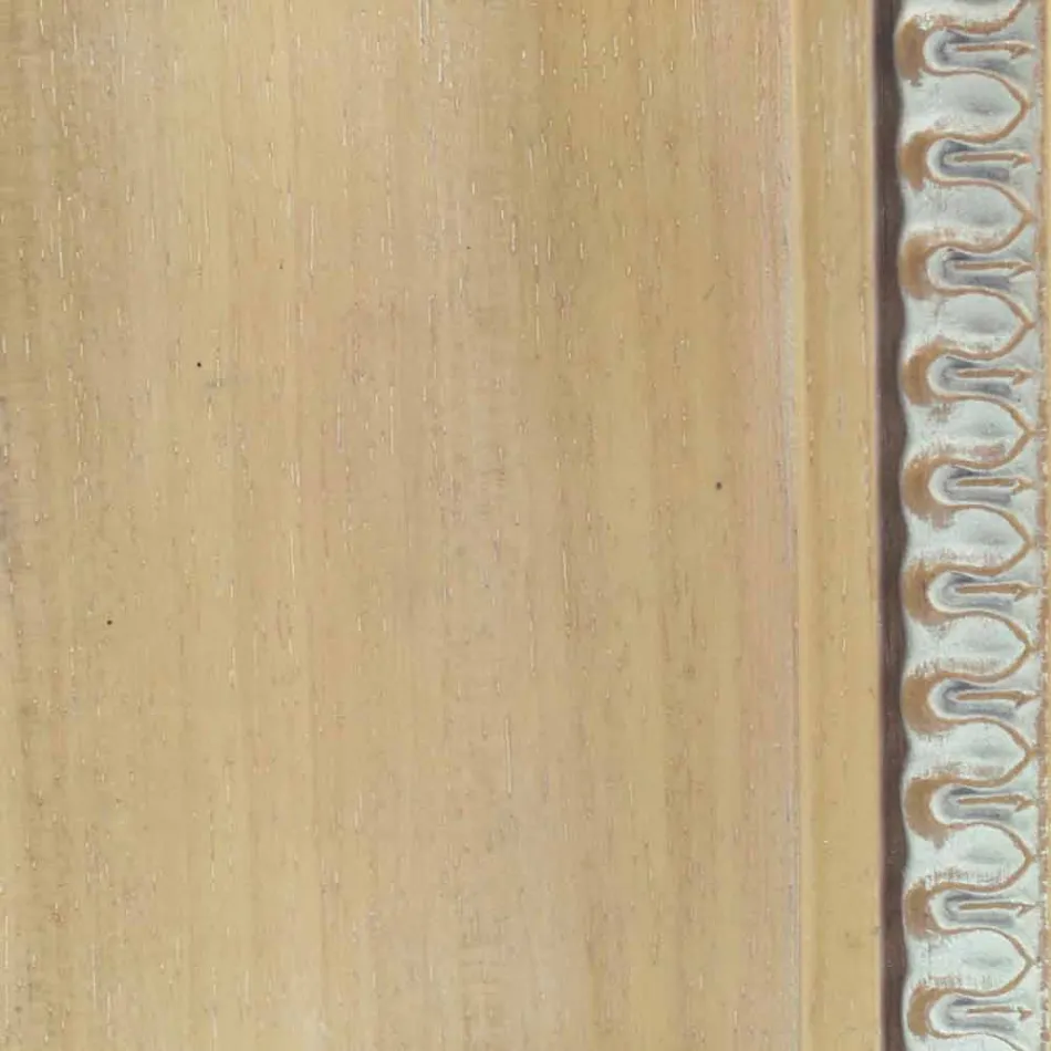 Espejo de pared de madera hecho a mano en Italia Cristian viadurini