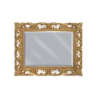 Espejo rectangular en pan de oro y espejo de suelo Made in Italy - Rangi viadurini