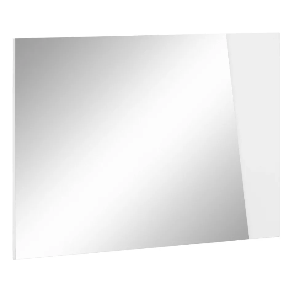 Espejo de pared con diseño italiano de madera de pizarra blanca brillante - Joris viadurini