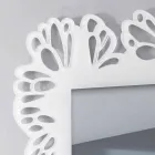 Espejo de pared de plexiglás blanco con marco rectangular decorado - Alidifarf viadurini