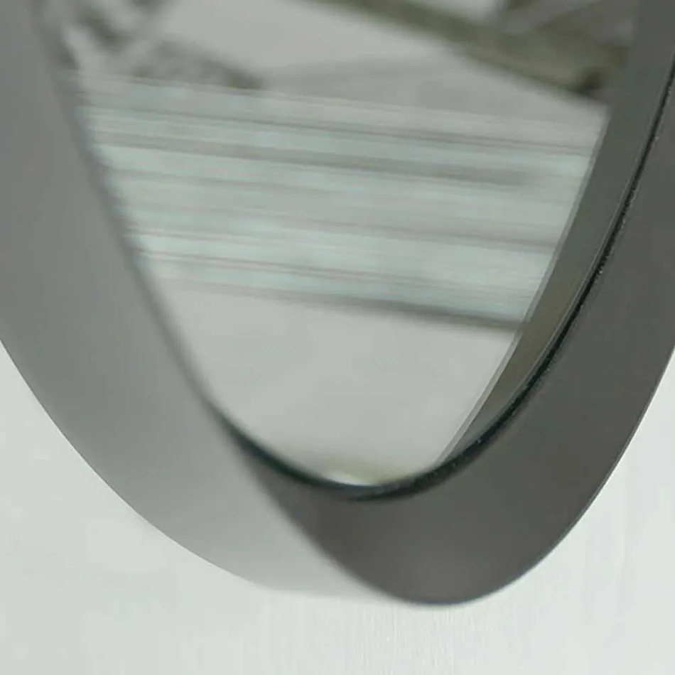 Espejo de pared redondo con marco lacado de elegante diseño moderno - Odosso viadurini