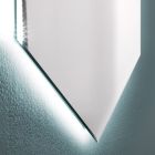 Espejo de pared de baño moderno en forma con luz LED de alta calidad - Crocchio viadurini