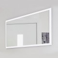 Espejo de pared rectangular con marco blanco o antracita - Emanuelito
