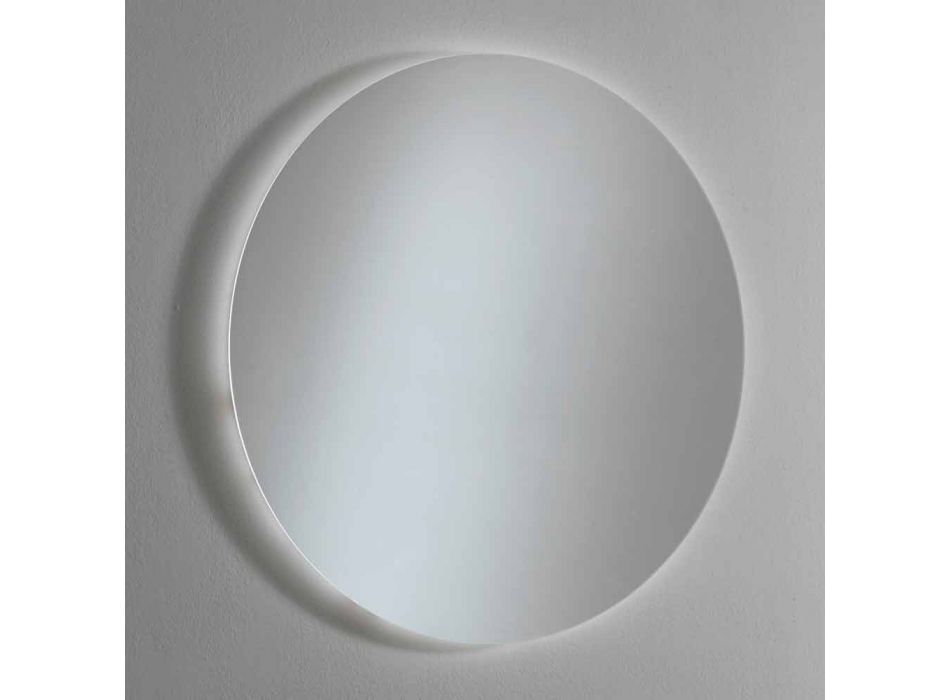 Espejo de pared redondo retroiluminado con LED Made in Italy - Ronda viadurini