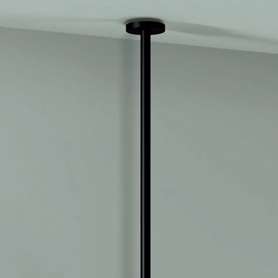 Espejo colgante de metal con luz opcional Made in Italy - Amadeus viadurini