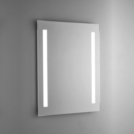 Espejo de baño de alambre pulido con retroiluminación LED Made in Italy - Tony viadurini