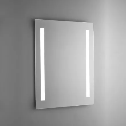 Espejo de baño de alambre pulido con retroiluminación LED Made in Italy - Tony viadurini