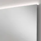 Espejo de baño con luz LED de diseño moderno con bordes esmerilados Veva viadurini
