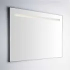 Espejo de pared para baño con marco similar al aluminio Made in Italy - Tobi viadurini