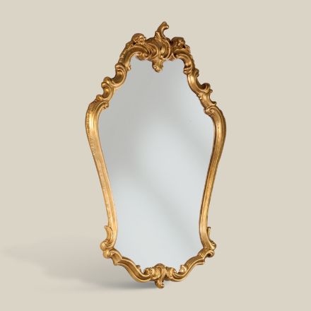 Espejo barroco perfilado con marco en pan de oro Made in Italy - Precious viadurini