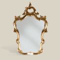 Espejo de Forma Clásica con Marco en Pan de Oro Made in Italy - Precious
