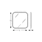 Espejo con borde de madera y retroiluminación Made in Italy - Vincent viadurini