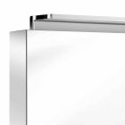 Espejo moderno para gabinete de pared de 3 puertas con estantes internos - Bramo viadurini