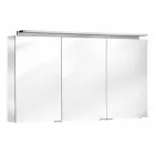 Espejo moderno para gabinete de pared de 3 puertas con estantes internos - Bramo viadurini