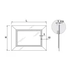 Espejo con marco de espejo de color y LED Made in Italy - Newton viadurini