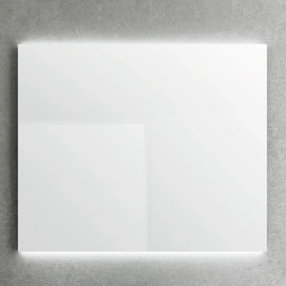 Espejo con retroiluminación en lados horizontales Made in Italy - Sigmund viadurini