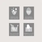 armario con espejo de baño con bañera LED con 2 puertas, diseño moderno, Carol viadurini