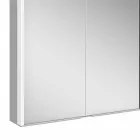 Espejo de pared de aluminio con iluminación LED - Demon viadurini