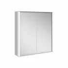 Espejo de pared de aluminio con iluminación LED - Demon viadurini