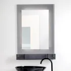 Armario con espejo de pared de plexiglás tricolor, fabricado en Italia - Kiran viadurini