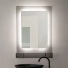 Armario con espejo de pared de plexiglás tricolor, fabricado en Italia - Kiran viadurini