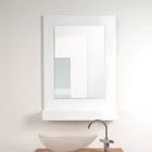 Armario con espejo de pared de plexiglás tricolor, fabricado en Italia - Kiran viadurini