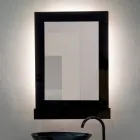 Armario con espejo de pared de plexiglás tricolor, fabricado en Italia - Kiran viadurini