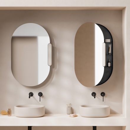 Espejo de cerámica en varios colores, fabricado en Italia - Niña viadurini