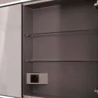 Espejo paquete de LED con un diseño moderno 2 puertas incorporado, Adele viadurini