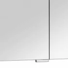 Espejo contenedor moderno con 3 puertas de cristal y 3 luces LED - Maxi viadurini