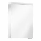 Espejo contenedor moderno con puerta batiente e iluminación LED - Alfio viadurini