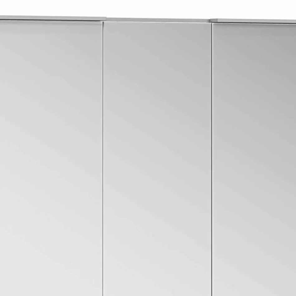 Contenedor de espejo empotrado moderno con luz LED y teclado táctil - Demon viadurini