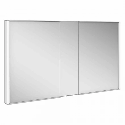 Contenedor de espejo empotrado moderno con luz LED y teclado táctil - Demon viadurini