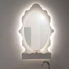 Armario con espejo retroiluminado de plexiglás fabricado en Italia - Leira viadurini