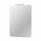 Espejo de pared para baño con lámpara LED de diseño moderno Made in Italy - Guido viadurini